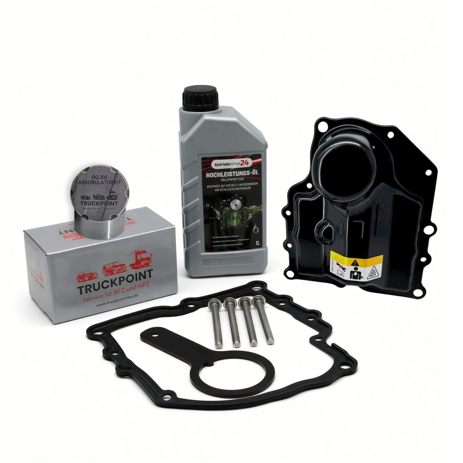 Pressure accumulator repair kit including mechatronics cover – repair solution for DSG transmissions