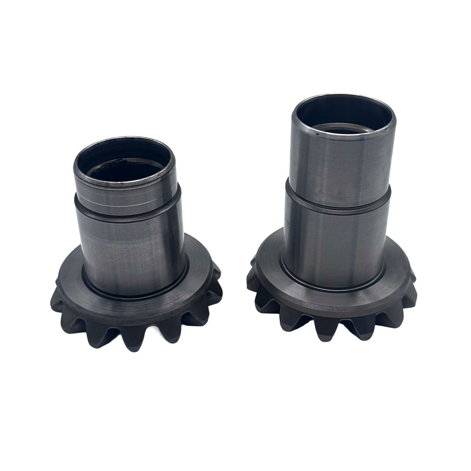 Kegelrad / Achszapfen DQ500 – lang rechts 90mm, kurz links 73,5mm, DQ500